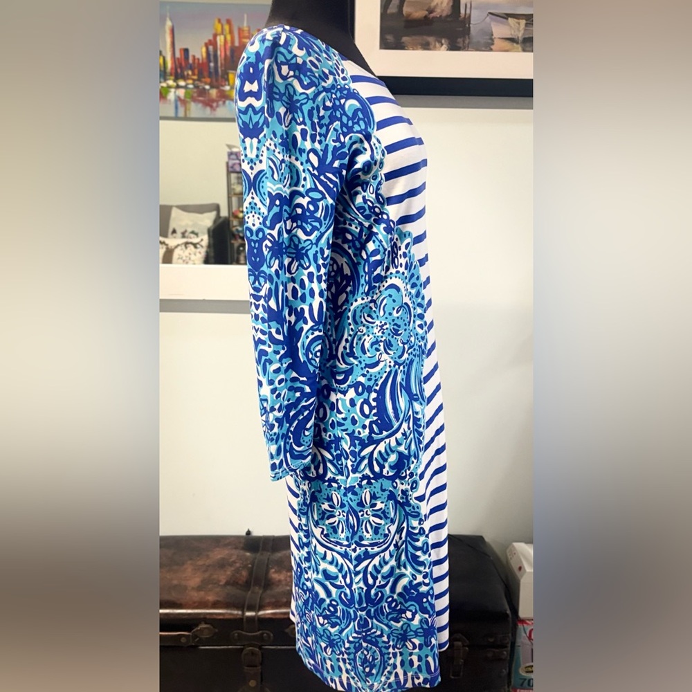 ❤️Lilly Pulitzer Nila Blue Moon Jelly Dress-Sz Smell - Picture 3 of 5